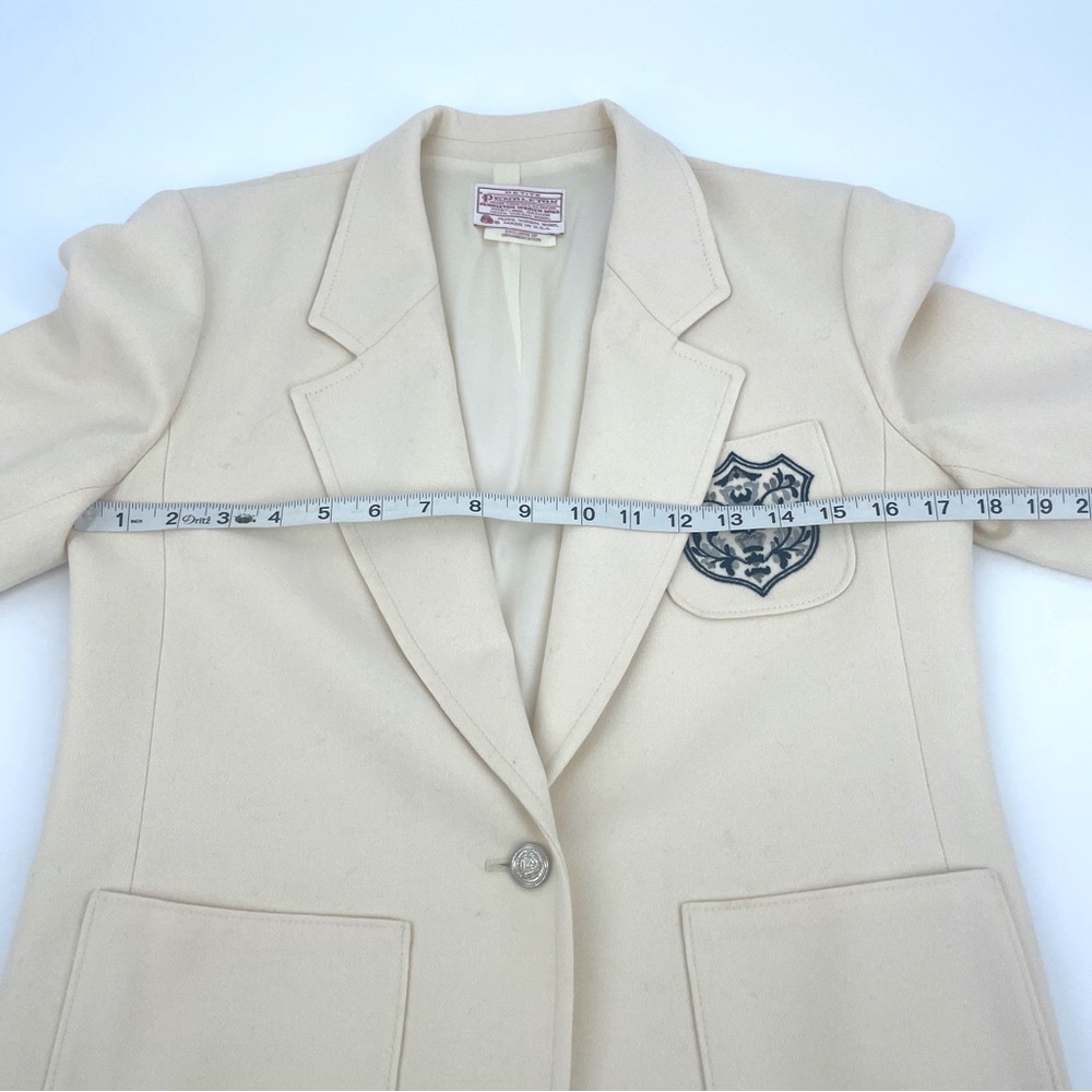Pendleton - Vintage Crested Preppy Blazer - Petite Size 8 - Picture 9 of 13